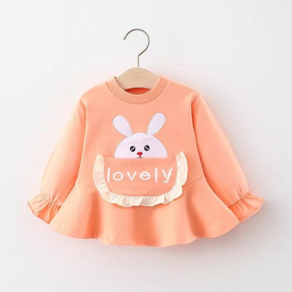 Kız Çocuk Bebek Lovely Tavşan Elbise