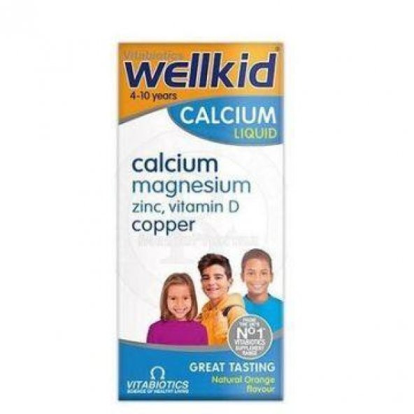 Wellkid Calcium Liquid Şurup 150 ml 5021265251407