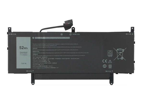 RETRO Dell Latitude 9510 Notebook Bataryasi - Ver.1 - 4 Cell