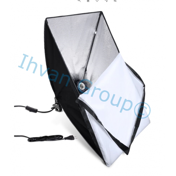 Lens Greenbox Softbox 50x70 Cm ve 200 Cm Ayak - Profesyonel Stüdyo Çekimi Için Sürekli Işık Seti - 6