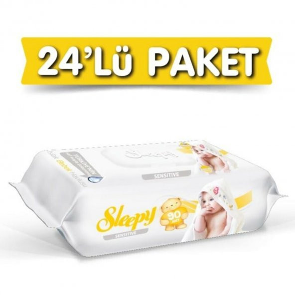 Sleepy Sensitive 90 lı 24 Paket Islak Mendil