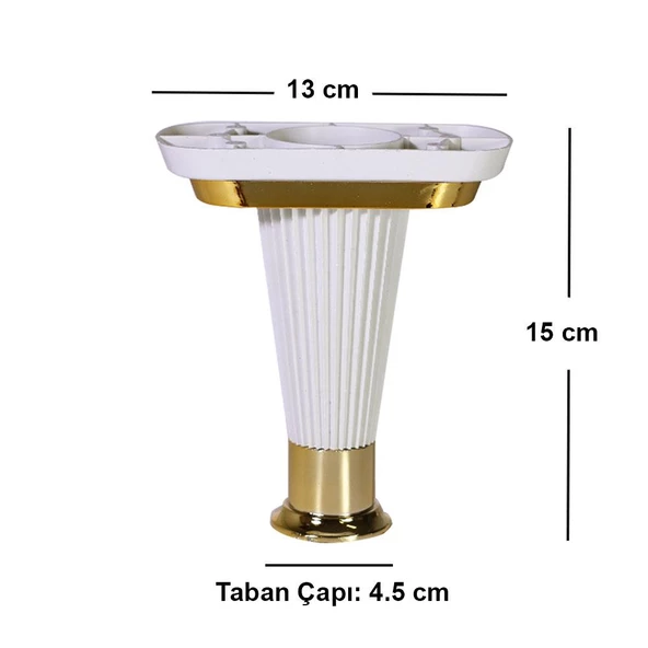 Mobilya Kanepe Puf Sehpa Koltuk Ayağı 15 cm Baza Ayak - 11