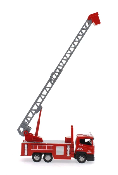 Die Cast Sürtmeli Merdivenli İtfaiye Aracı - 3