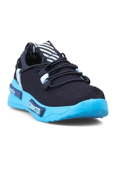 Alessio 4017 Trikolu Çocuk Sneakers Ayakkabı 31-35 Lacivert Mavi