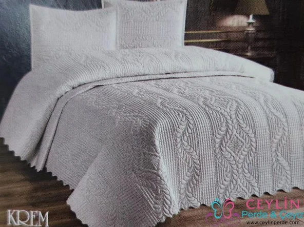 JUMBOSOFT TEK KİŞİLİK YATAK ÖRTÜSÜ KREM ürün görseli