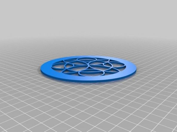 3D Renkli Çiçek Mandala Plastik Aparat - 2