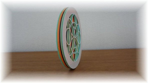 3D Renkli Çiçek Mandala Plastik Aparat - 10