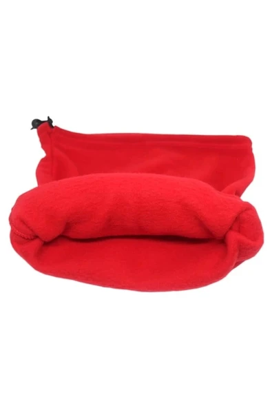 Yeni Sezon Unisex Sonbahar ve Kış için Polar Boyunluk Kırmızı - 4