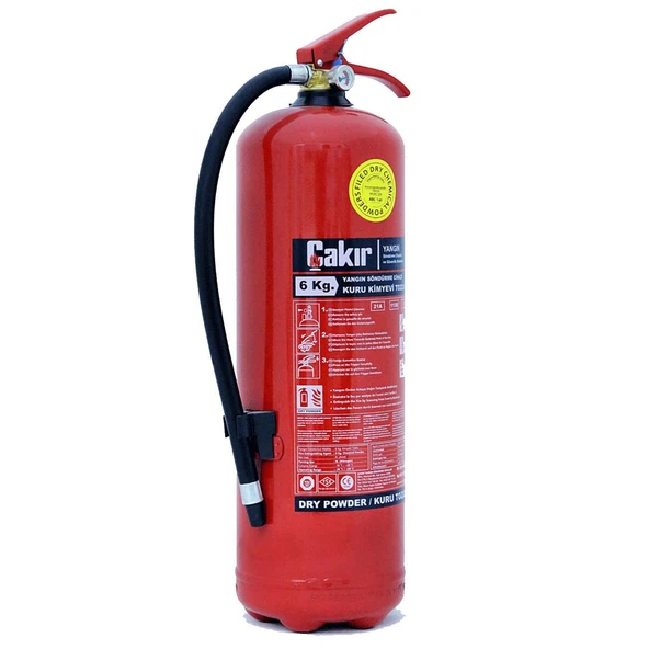 ÇAKIR 6 KG Yangın Söndürme Tüpü - Kuru Kimyevi Tozlu ABC - Resim 3