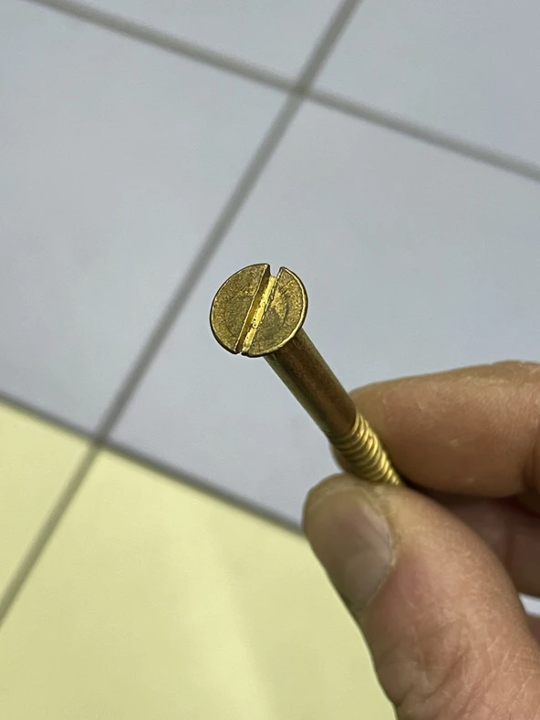 ahşap vidası 80x6 20 adet düz sunta vidası 8 cm düz vida - 2