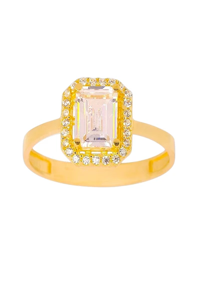 Cigold Taşlı Yüzük 14 Ayar Altın 1.78 Gr OA-C11501029148