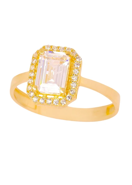 Cigold Taşlı Yüzük 14 Ayar Altın 1.78 Gr OA-C11501029148 - 3