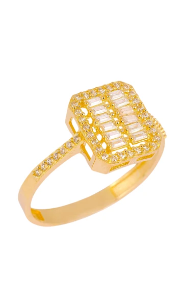 Cigold Taşlı Yüzük 14 Ayar Altın 1.88 Gr OA-C11601029153 - 2