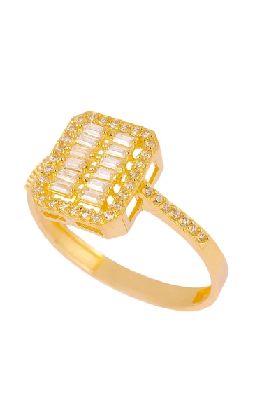 Cigold Taşlı Yüzük 14 Ayar Altın 1.88 Gr OA-C11601029153 - 3