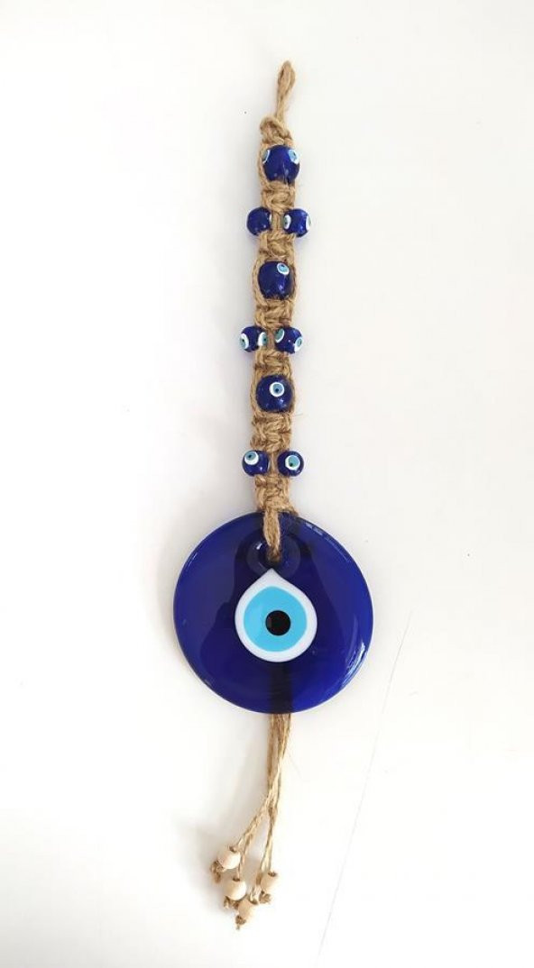 Nazarlık Hasır Makrome Nazar Duvar Süsü Hediyelik Süs Obje - 2