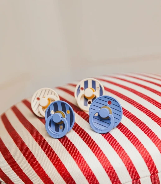 Bibs Studio Colour Pin Kauçuk Emzik 0-6 Ay Sky Blue - 4