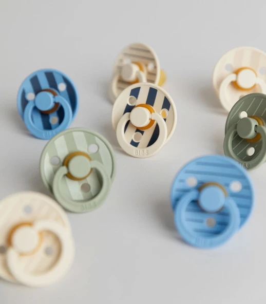 Bibs Studio Colour Pin Kauçuk Emzik 0-6 Ay Sky Blue - 3