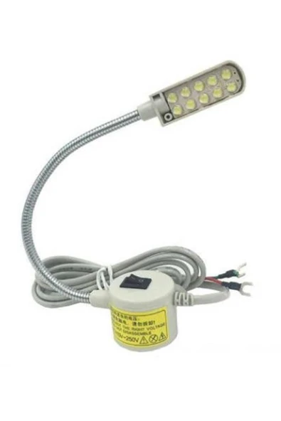 Dikiş Makinesi Lambası Mıknatıslı Spiral 10 Led'li Beyaz Mekanik ürün görseli