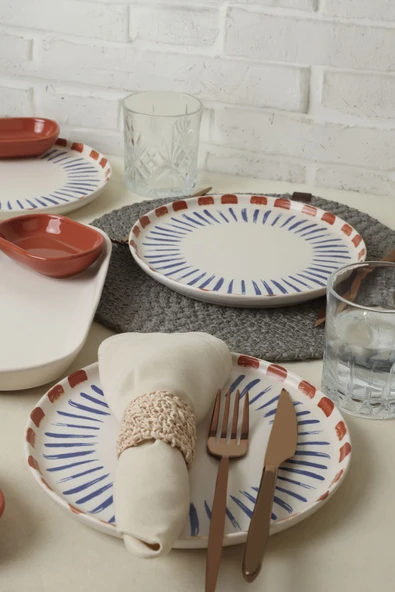 Keramika Red Line Kahvaltı Takımı 10 Parça 4 kişilik 21606 - Resim 3