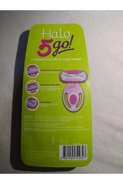 hediyenizim  Personna Halo 5 Bıçaklı Tıraş Bıçağı Pembe Kadın Jileti - 2