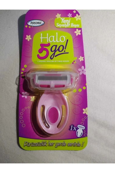 hediyenizim  Personna Halo 5 Bıçaklı Tıraş Bıçağı Pembe Kadın Jileti