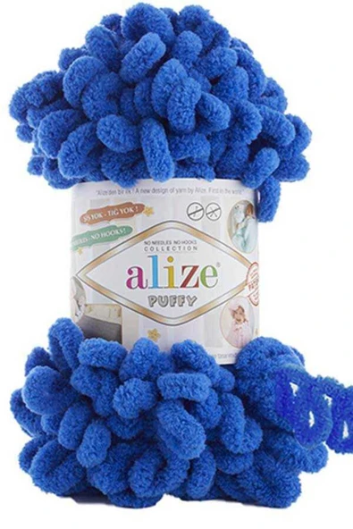 Alize  ALİZE PUFFY 100 GR TEKLİ 141 SAKS MAVİSİ