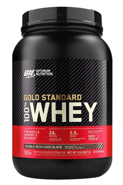 Optimum Nutrition  Optimum Gold Standard Whey Protein Tozu 908 Gr Çikolata Aromalı