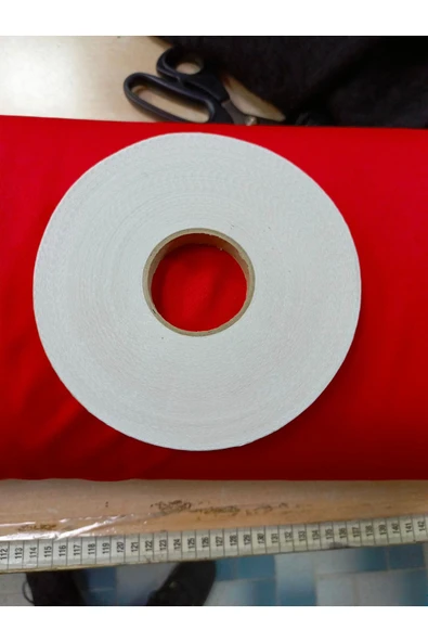 ÇORUM TERZİ LEVAZIMAT  Şerit tela 1.5 cm 100 mt çift taraflı yapıskan tela - Resim 2