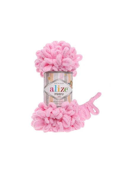 Alize  ALİZE PUFFY 100 GR TEKLİ 185 PEMBE