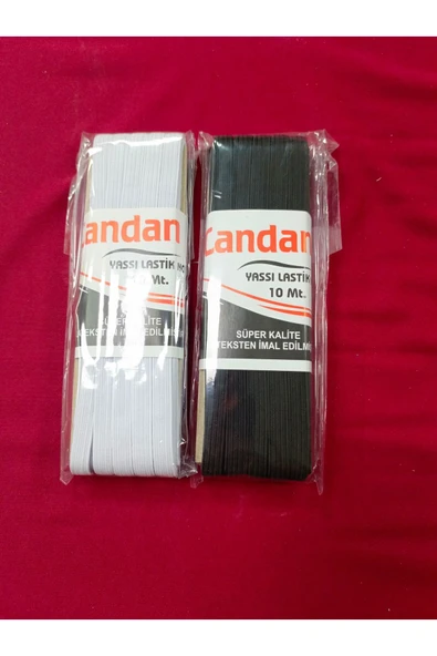 ÇORUM TERZİ LEVAZIMAT  1 cm lastik siyah-beyaz 2 paket 10 mt ürün görseli