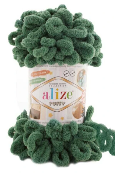 Alize  ALİZE PUFFY 100 GR TEKLİ 532 ÇAM YEŞİLİ
