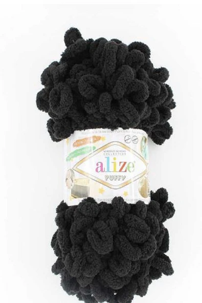 Alize  ALİZE  PUFFY  SİYAH  5  ADET   COLOR  : 1060