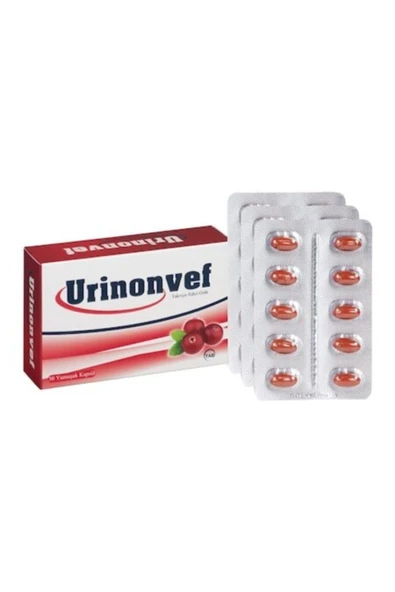 Urinonvef Cranberry 30 Kapsül