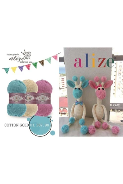 CLK Cotton Gold Alize 5 Li Yumak Cotton Gold 493 Kahve ( 5 Adet Yumak ) - 3
