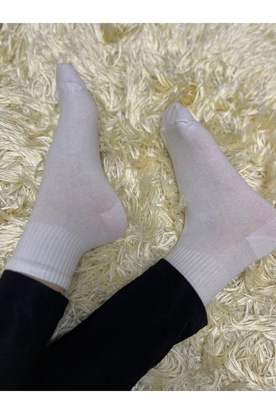 Mersella  Pamuklu Yumuşak Karışık 6'lı Erkek Soket Çorap Pamuklu Çorap Yumuşak Çorap - Resim 3