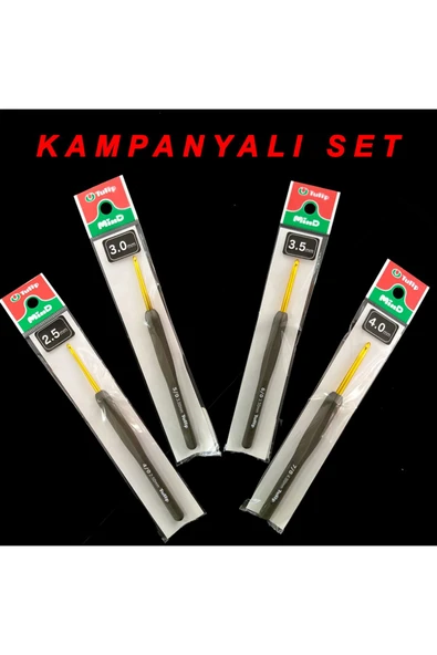 Tulip  KAMPANYALI - 2.5-3.0-3.5-4.0 mm Tulip Mind Örgü Tığları