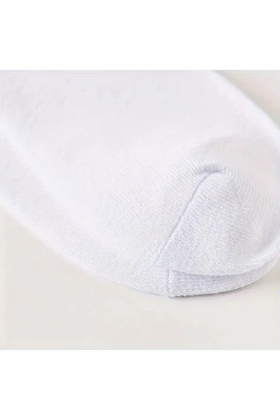 Mersella  Pamuklu Yumuşak Dokulu Desenli Kadın Soket Çorap Pamuklu Çorap - Resim 3