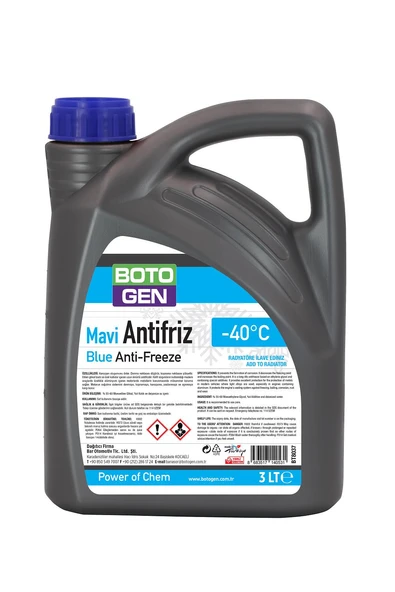 Botogen Antifriz Mavi -40 C 3L
