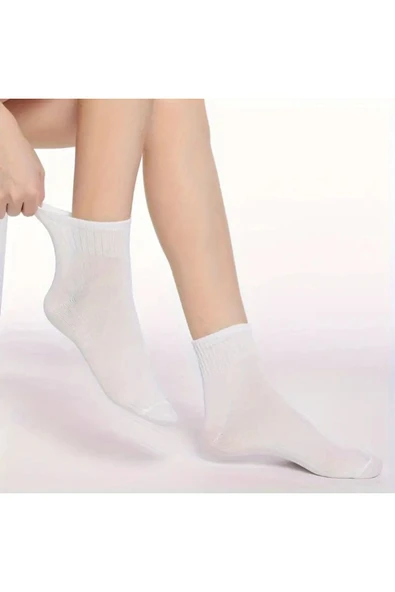 Mersella  Pamuklu Yumuşak Karışık 6'lı Erkek Soket Çorap Pamuklu Çorap Yumuşak Çorap - Resim 3