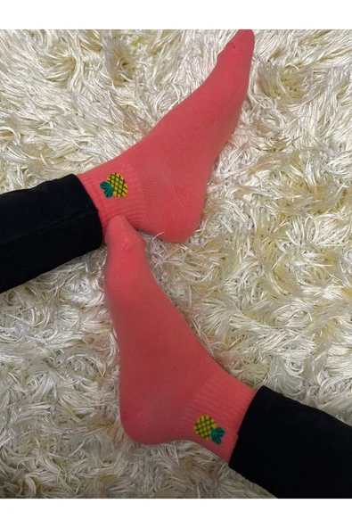 Mersella  Pamuklu Yumuşak Silonlu Kaymaz 12'li Kadın Babet Çorap Pamuklu Çorap - Resim 6