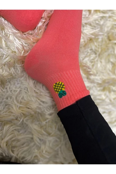 Mersella  Pamuklu Yumuşak Silonlu Kaymaz 12'li Kadın Babet Çorap Pamuklu Çorap - Resim 2