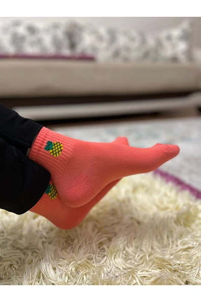 Mersella  Pamuklu Yumuşak Silonlu Kaymaz 12'li Kadın Babet Çorap Pamuklu Çorap - Resim 7