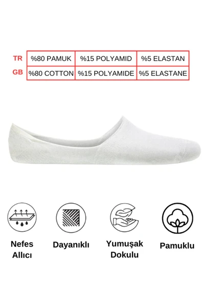 Mersella  Pamuklu Yumuşak Siyah Erkek Soket Çorap Pamuklu Çorap - Resim 5