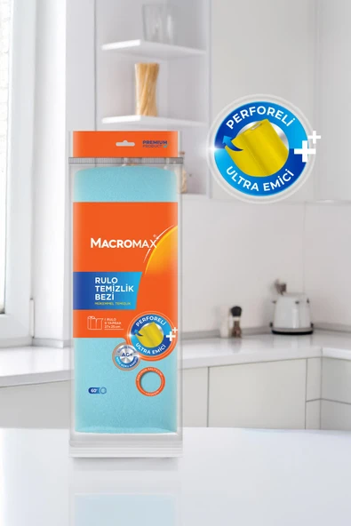 Macromax Rulo Temizlik Bezi (27x25 cm) 9 Yaprak - 2