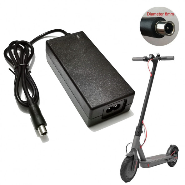 Elektrikli Scooter Için Şarj Adaptörü | 42V 2A - 1