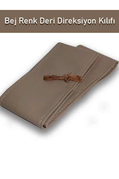 Ftmoto  Subaru XV YENİ süper deri Direksiyon Kılıfı, Dikmeli Bej Renk Spor Dikiş - Resim 2