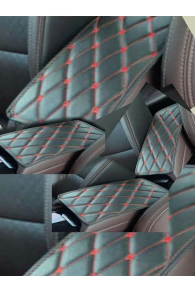 Ftmoto  SEAT TOLEDO Uyumlu Araç,Araba,Oto kolçak minderi kırmızı - Resim 3