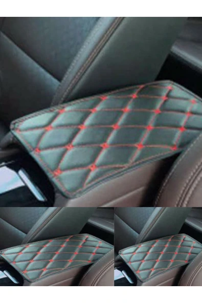 Ftmoto  SEAT TOLEDO Uyumlu Araç,Araba,Oto kolçak minderi kırmızı - Resim 2