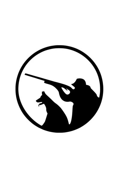 Ftmoto  Nişan Almış Avcı ve Köpeği Sticker Duvar Dekor Sticker 40 x 40 cm