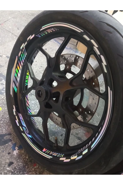 Ftmoto  Yamaha R25 hologram jant şerit sticker